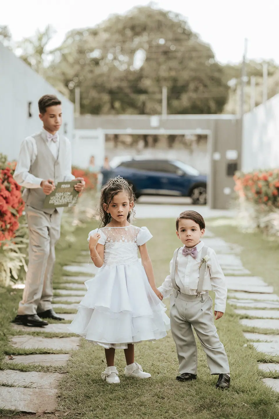 Noivos em momento especial